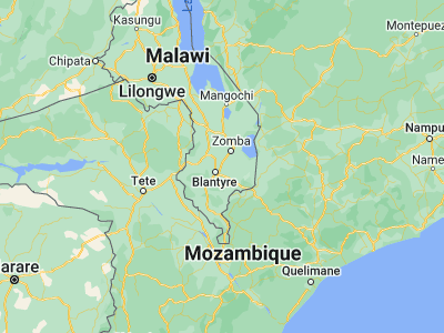 Map showing location of Chiradzulu (-15.67461, 35.14071)