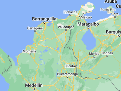 Map showing location of Chiriguaná (9.36238, -73.60314)