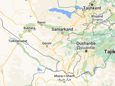 Map showing location of Chiroqchi Shahri (39.02727, 66.58084)