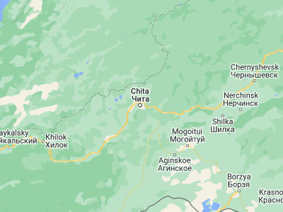 Map showing location of Chita (52.03171, 113.50087)