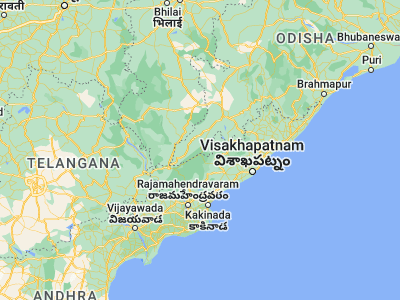 Map showing location of Chitrakonda (18.11667, 82.08333)