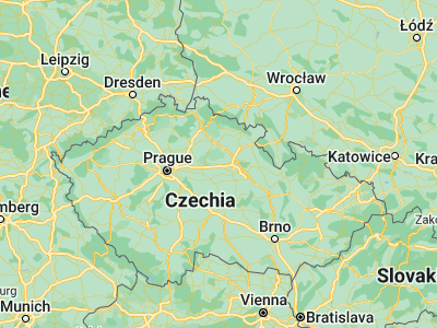 Map showing location of Chlumec nad Cidlinou (50.1544, 15.46026)