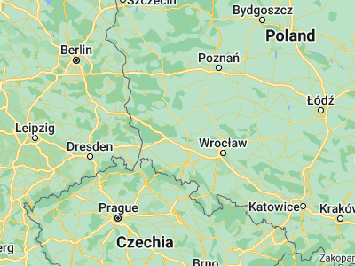 Map showing location of Chocianów (51.41867, 15.90172)
