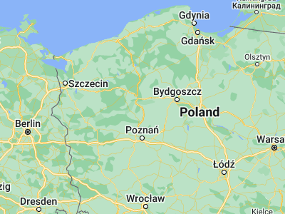 Map showing location of Chodzież (52.99505, 16.9198)