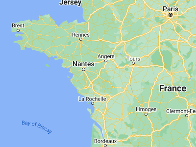 Map showing location of Cholet (47.06667, -0.88333)