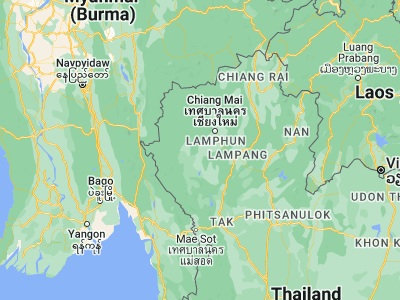 Map showing location of Chom Thong (18.41742, 98.67428)