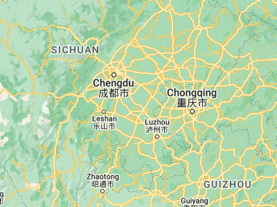 Map showing location of Chonglong (29.78062, 104.85224)
