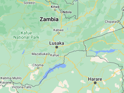 Map showing location of Chongwe (-15.32916, 28.68204)