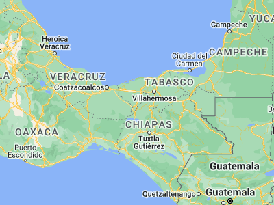 Map showing location of Chontalpa (17.66516, -93.48163)
