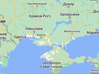 Map showing location of Chornyanka (46.65222, 33.35904)