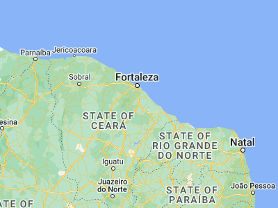 Map showing location of Chorozinho (-4.30028, -38.49778)