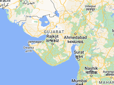 Map showing location of Chotila (22.41667, 71.18333)