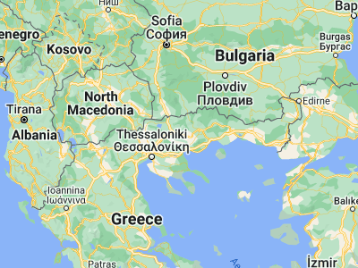 Map showing location of Chrysó (41.06667, 23.65)