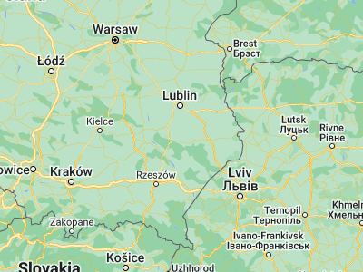 Map showing location of Chrzanów (50.77256, 22.60351)