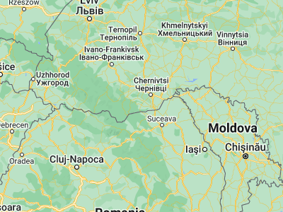Map showing location of Chudey (48.05247, 25.62208)