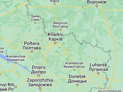 Map showing location of Chuhuyiv (49.83588, 36.68803)