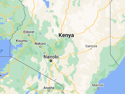 Map showing location of Chuka (-0.33316, 37.64588)