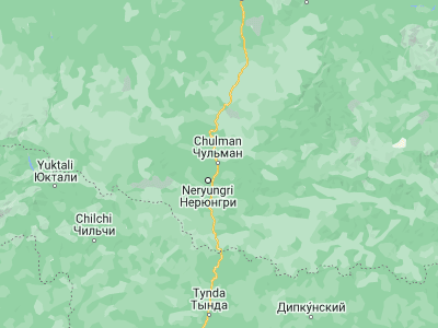 Map showing location of Chul’man (56.84735, 124.90812)