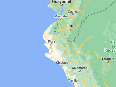Map showing location of Chulucanas (-5.0925, -80.1625)