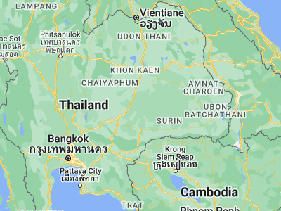 Map showing location of Chum Phuang (15.34861, 102.74161)