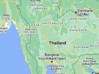 Map showing location of Chumsaeng (15.89152, 100.30795)