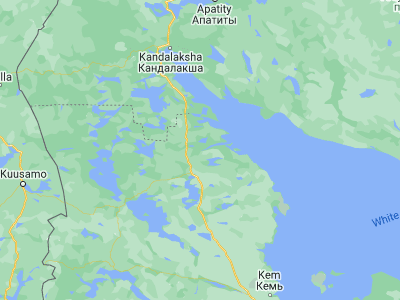 Map showing location of Chupa (66.27001, 33.05486)
