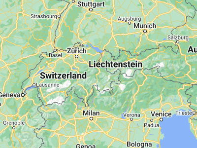 Map showing location of Chur (46.84986, 9.53287)
