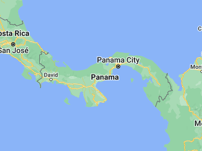 Map showing location of Churuquita Chiquita (8.56667, -80.28333)