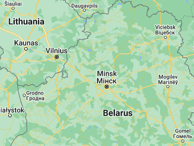 Map showing location of Chysts’ (54.2698, 27.1067)