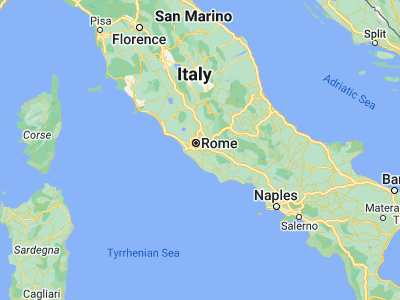 Map showing location of Ciampino (41.80162, 12.60658)