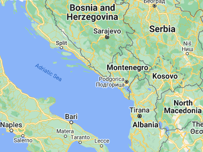 Map showing location of Čibača (42.62889, 18.17111)