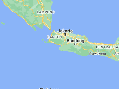 Map showing location of Cibangban Girang (-6.9569, 106.428)