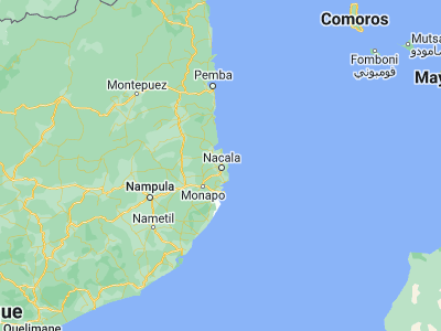 Map showing location of Cidade de Nacala (-14.54278, 40.67278)