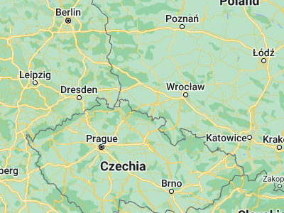 Map showing location of Cieplice Śląskie Zdrój (50.86545, 15.68367)