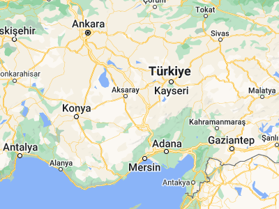 Map showing location of Çiftlik (38.1758, 34.48535)