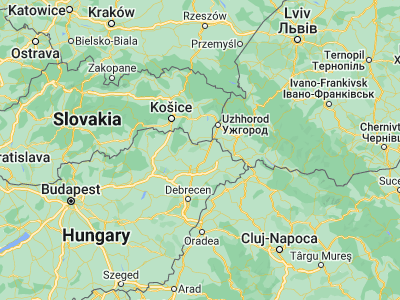 Map showing location of Cigánd (48.25561, 21.89195)