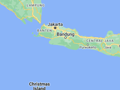 Map showing location of Cigarogol (-7.4752, 107.2076)
