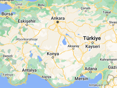 Map showing location of Cihanbeyli (38.66072, 32.92437)