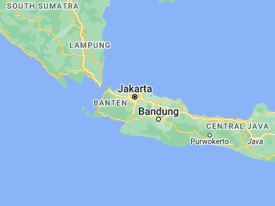 Map showing location of Cileungsi (-6.39472, 106.95917)