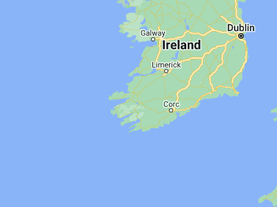 Map showing location of Cill Airne (52.05, -9.51667)