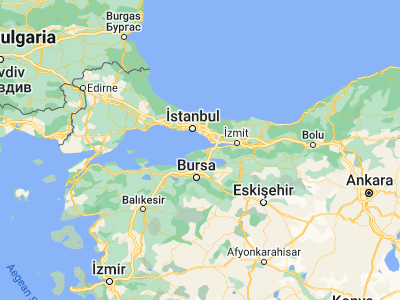 Map showing location of Çınarcık (40.64538, 29.1245)