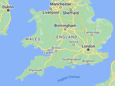 Map showing location of Cinderford (51.82421, -2.4987)