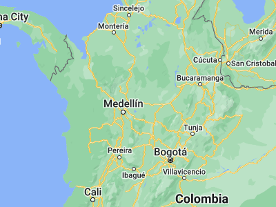 Map showing location of Cisneros (6.53833, -75.08861)
