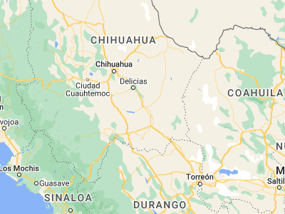 Map showing location of Ciudad Camargo (27.67842, -105.17136)