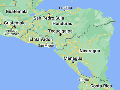 Map showing location of Ciudad Choluteca (13.30028, -87.19083)