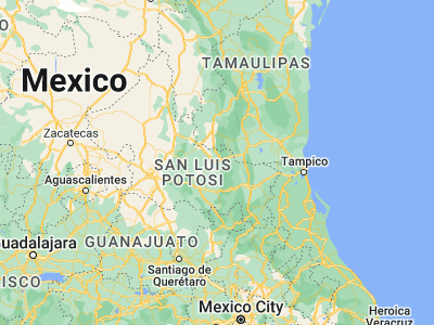 Map showing location of Ciudad del Maíz (22.4, -99.6)