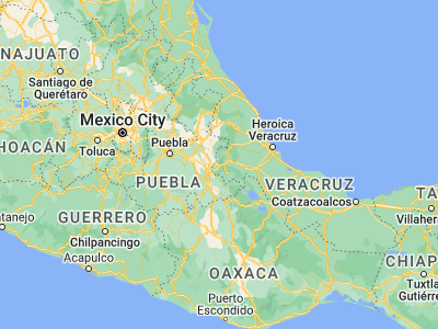 Map showing location of Ciudad Mendoza (18.80615, -97.17777)