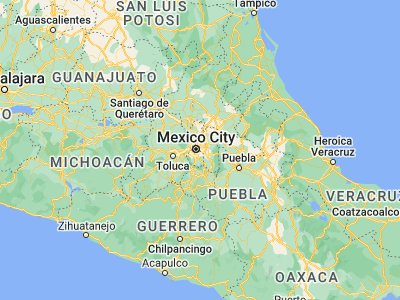 Map showing location of Ciudad Nezahualcóyotl (19.41361, -99.03306)