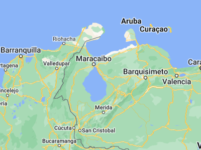 Map showing location of Ciudad Ojeda (10.19635, -71.30818)