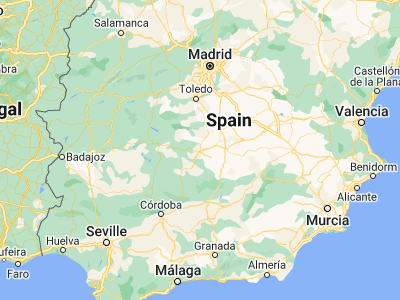 Map showing location of Ciudad Real (38.98333, -3.93333)